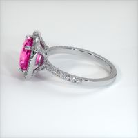 3.36 Ct. Purplish Pink Sapphire Ring, 14K White Gold 4