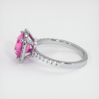 3.00 Ct. Sapphire Ring, 14K White Gold 4