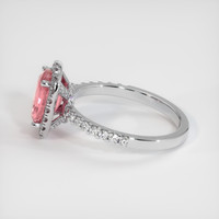 1.96 Ct. Padparadscha Sapphire Ring, 14K White Gold 4