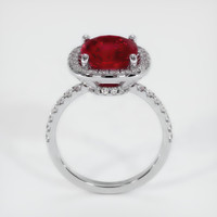 3.36 Ct. Ruby Ring, 14K White Gold 3