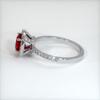 1.31 Ct. Ruby Ring, 14K White Gold 4