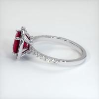 2.76 Ct. Ruby Ring, 14K White Gold 4