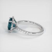 2.32 Ct. Sapphire Ring, 14K White Gold 4