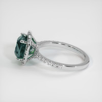 3.04 Ct. Sapphire Ring, 14K White Gold 4