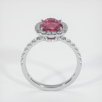 2.12 Ct. Purplish Pink Sapphire Ring, 14K White Gold 3