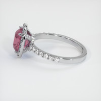 2.12 Ct. Purplish Pink Sapphire Ring, 14K White Gold 4