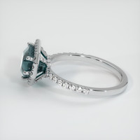 2.59 Ct. Sapphire Ring, 14K White Gold 4