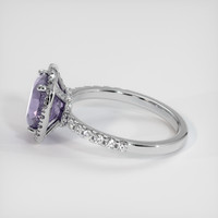 3.10 Ct. Purple Sapphire Ring, 14K White Gold 4