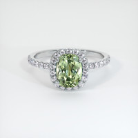 1.66 Ct. Sapphire Ring, 14K White Gold 1