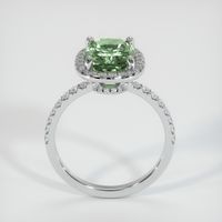 3.64 Ct. Green Sapphire Ring, 14K White Gold 3