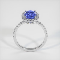 2.56 Ct. Blue Sapphire Ring, 18K White Gold 3