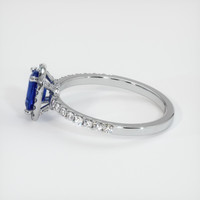 0.63 Ct. Sapphire Ring, 18K White Gold 4