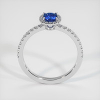 0.64 Ct. Sapphire Ring, 18K White Gold 3