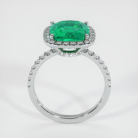 3.54 Ct. Emerald Ring, 18K White Gold 3