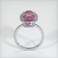9.19 Ct. Purplish Pink Sapphire Ring, 18K White Gold 3
