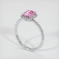 3.04 Ct. Sapphire Ring, 18K White Gold 2