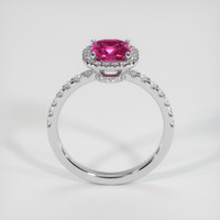 1.33 Ct. Padparadscha Sapphire Ring, 18K White Gold 3