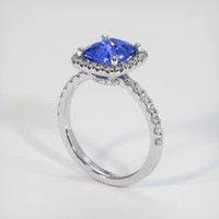 1.40 Ct. Sapphire Ring, 18K White Gold 2