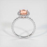 2.33 Ct. Padparadscha Sapphire Ring, 18K White Gold 3
