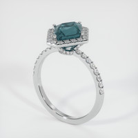 2.40 Ct. Sapphire Ring, 18K White Gold 2