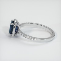 1.07 Ct. Sapphire Ring, 18K White Gold 4