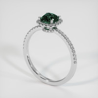 1.01 Ct. Sapphire Ring, 18K White Gold 2
