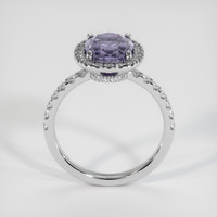 3.10 Ct. Purple Sapphire Ring, 18K White Gold 3