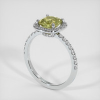 1.79 Ct. Sapphire Ring, 18K White Gold 2