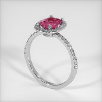 1.29 Ct. Sapphire Ring, 18K White Gold 2