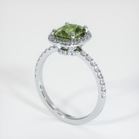 1.66 Ct. Sapphire Ring, 18K White Gold 2