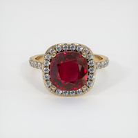 3.36 Ct. Ruby Ring, 10K Yellow Gold 1