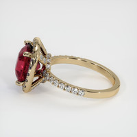 3.36 Ct. Ruby Ring, 10K Yellow Gold 4