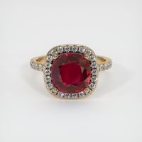3.36 Ct. Ruby Ring, 14K Yellow Gold 1