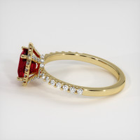 1.56 Ct. Ruby Ring, 14K Yellow Gold 4