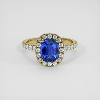 1.95 Ct. Blue Sapphire Ring, 14K Yellow Gold 1