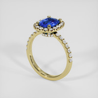 1.95 Ct. Blue Sapphire Ring, 14K Yellow Gold 2
