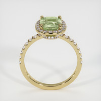 2.22 Ct. Yellowish Green Sapphire Ring, 14K Yellow Gold 3