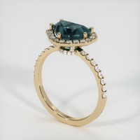 2.59 Ct. Sapphire Ring, 14K Yellow Gold 2