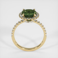 3.14 Ct. Green Sapphire Ring, 14K Yellow Gold 3