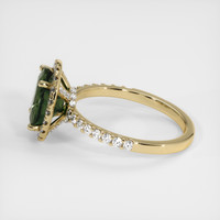 3.14 Ct. Green Sapphire Ring, 14K Yellow Gold 4