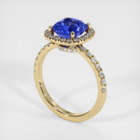 3.24 Ct. Sapphire Ring, 18K Yellow Gold 2