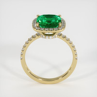 2.84 Ct. Emerald Ring, 18K Yellow Gold 3