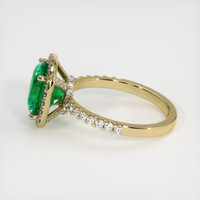 2.84 Ct. Emerald Ring, 18K Yellow Gold 4