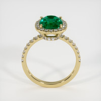 2.01 Ct. Emerald Ring, 18K Yellow Gold 3