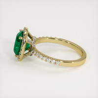 2.01 Ct. Emerald Ring, 18K Yellow Gold 4