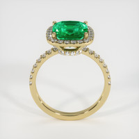 2.45 Ct. Emerald Ring, 18K Yellow Gold 3