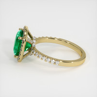 2.45 Ct. Emerald Ring, 18K Yellow Gold 4