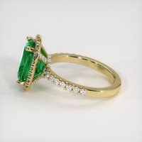 2.96 Ct. Emerald Ring, 18K Yellow Gold 4