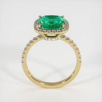 2.32 Ct. Emerald Ring, 18K Yellow Gold 3