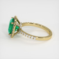 2.32 Ct. Emerald Ring, 18K Yellow Gold 4